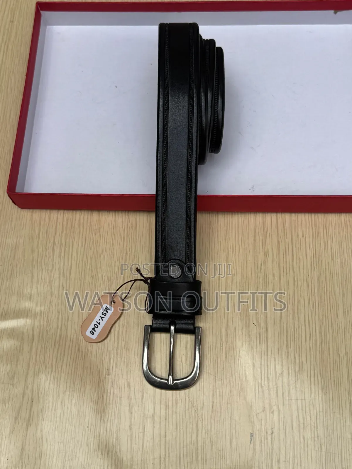 Men's Leather Materials Belts or Mikanda Msy-Code Branded