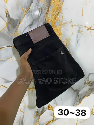 Quality Men's Stretching Slim Black Colorfast Jeans