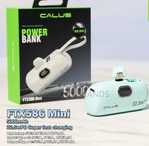 Calus Min Portable Powerbank 5000mah
22.5w Super Fast Charger