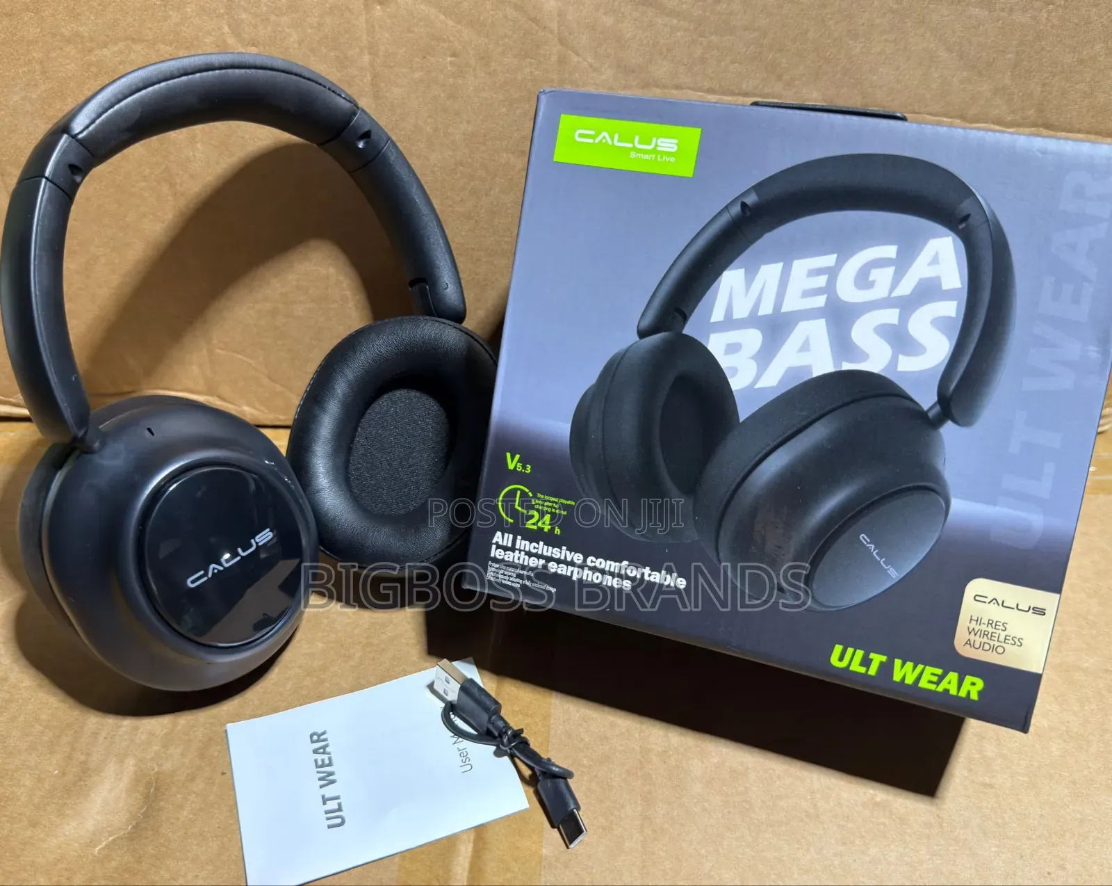Calus Wireless Headphone 45h Mega Bass Ult Wear
