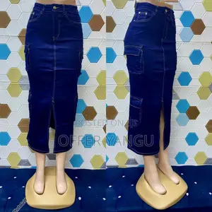 Cargo Jeans Skirtes
