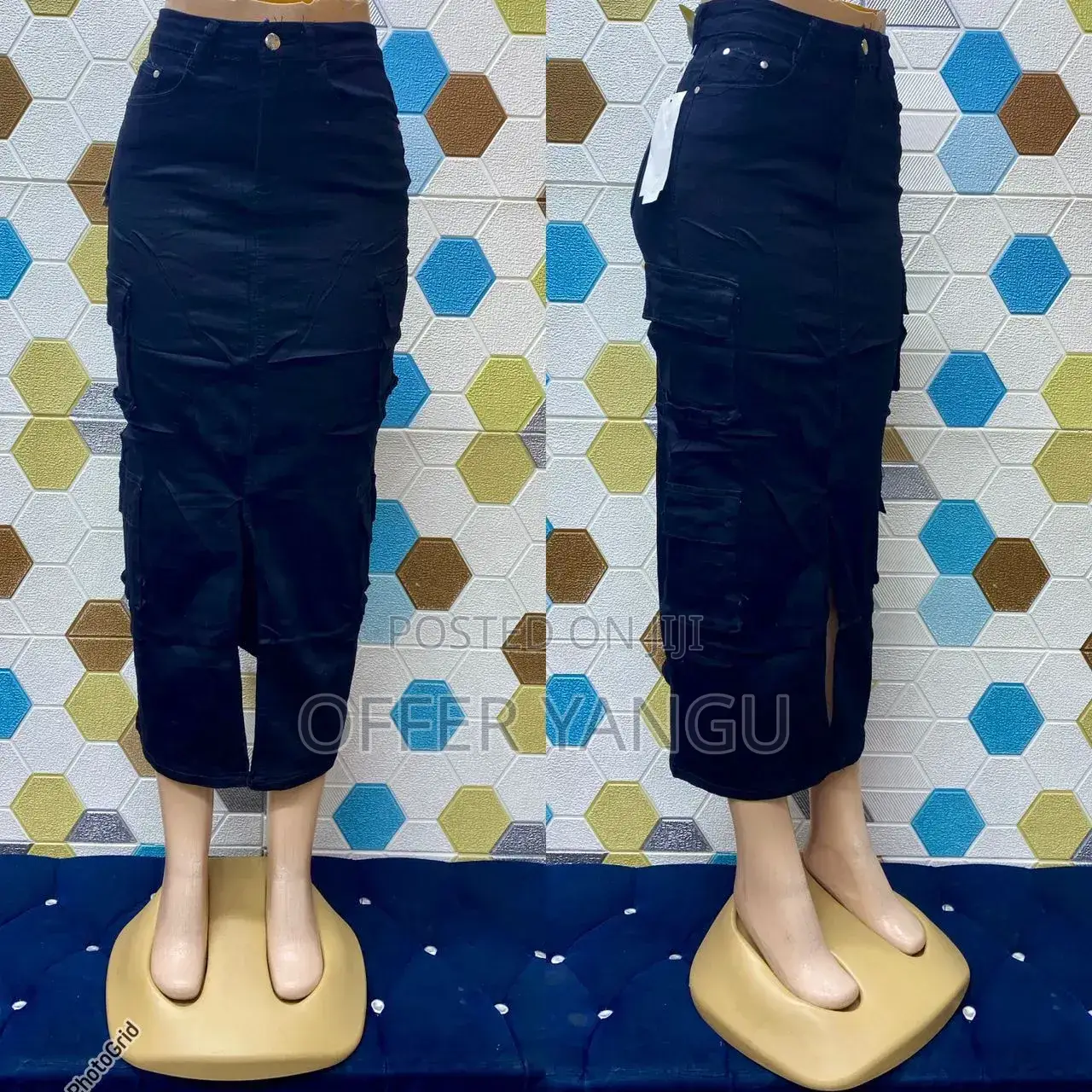 Cargo Jeans Skirtes
