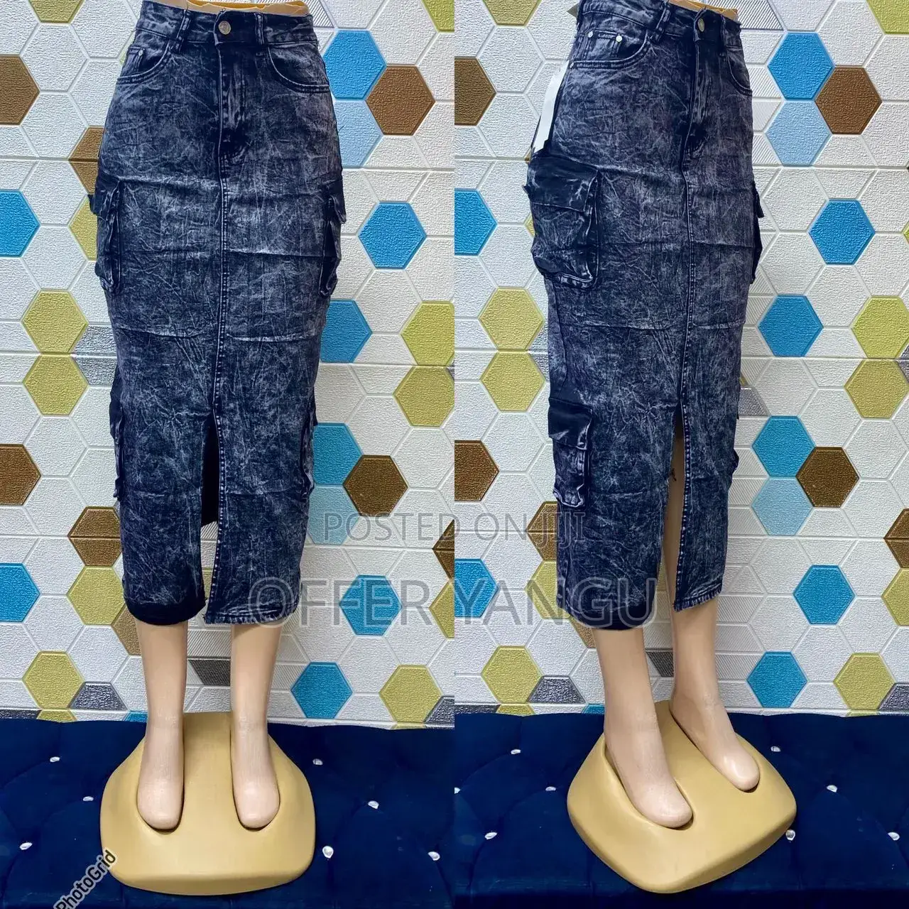 Cargo Jeans Skirtes