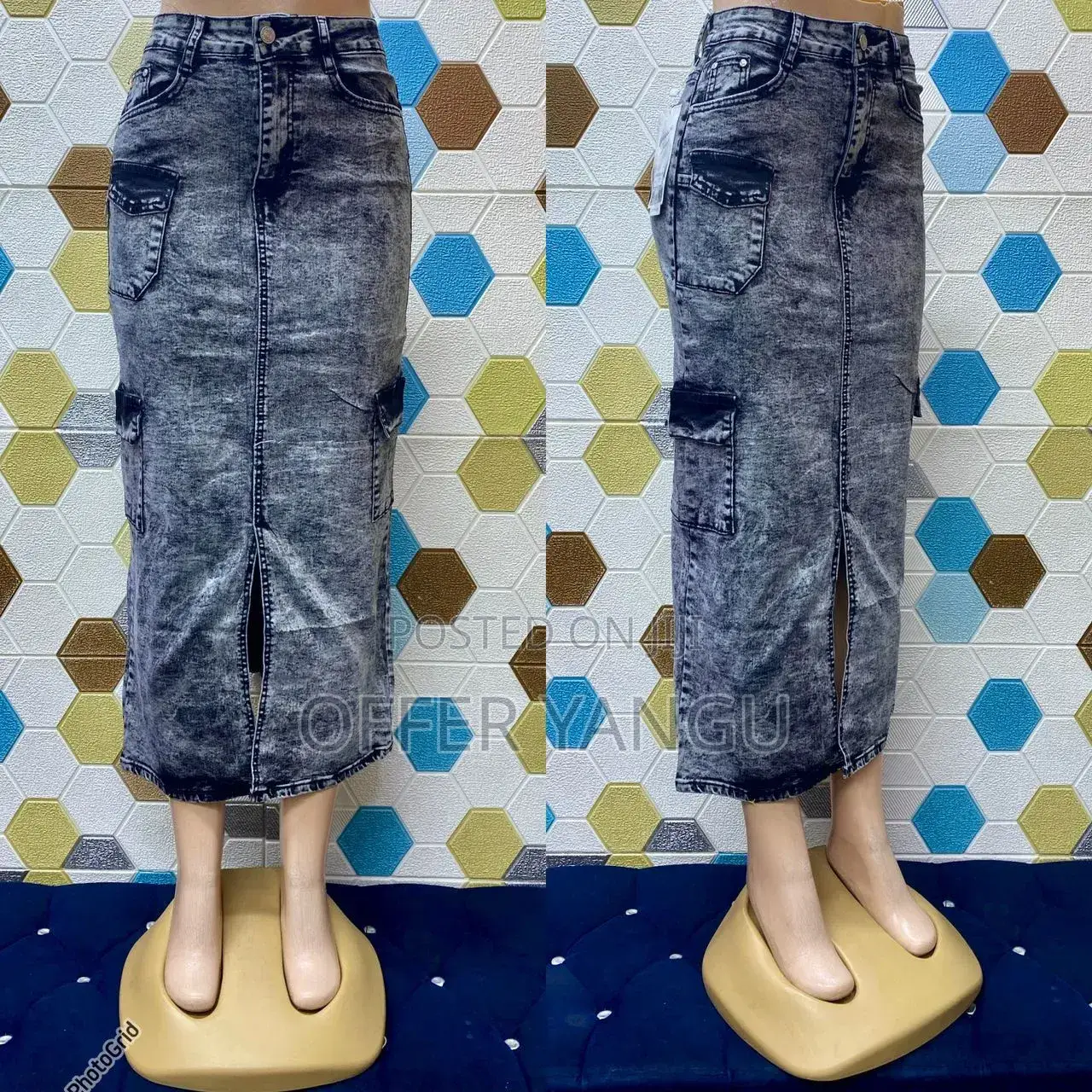 Cargo Jeans Skirtes