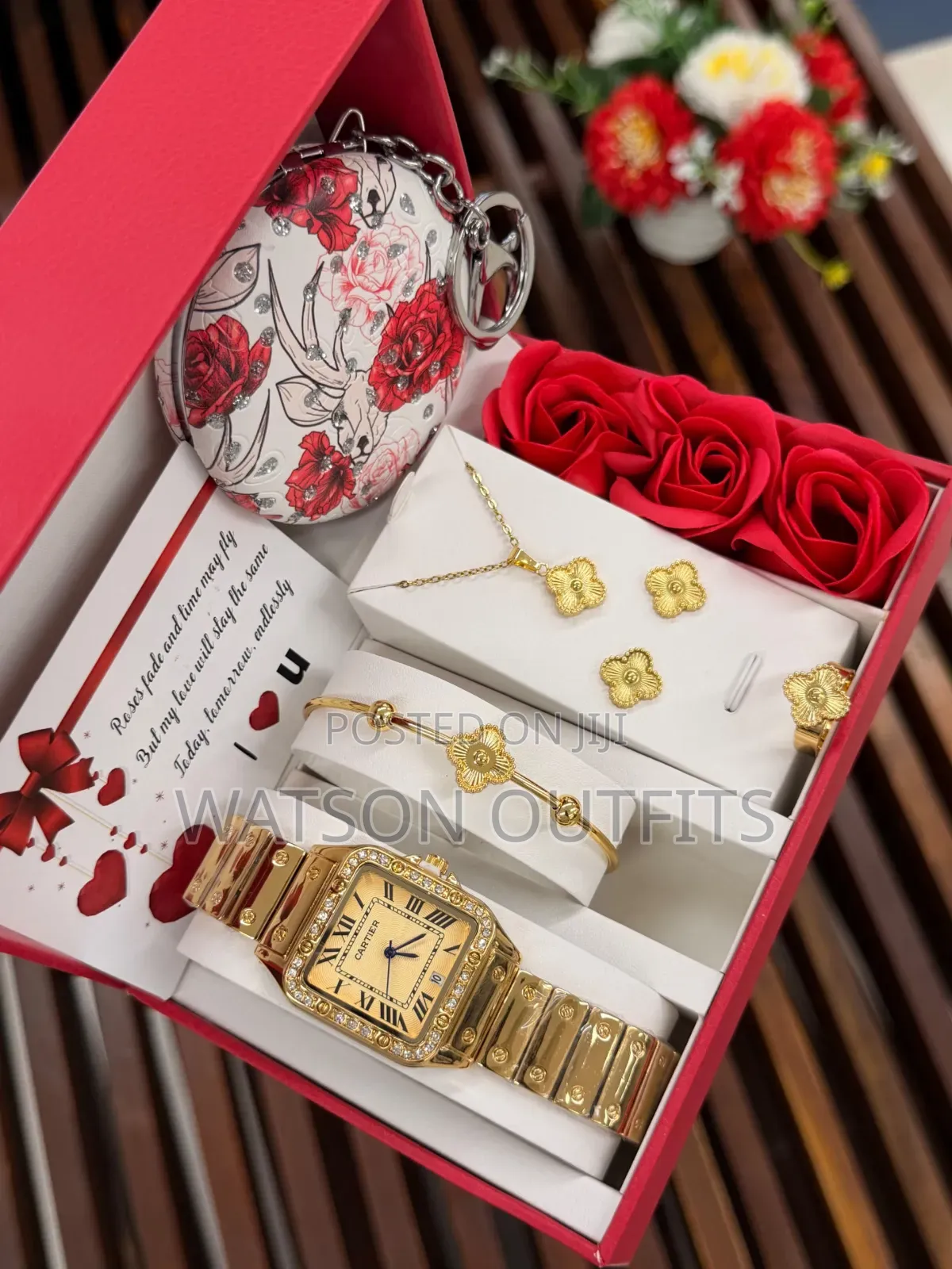 Ladies Combo Watches or Saa Za Kike Na Contents Zake Kwa Gift Purposes