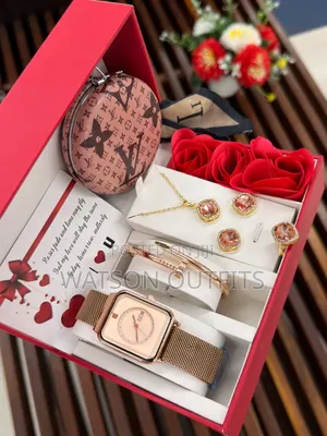 Ladies Combo Watches or Saa Za Kike Na Contents Zake Kwa Gift Purposes
