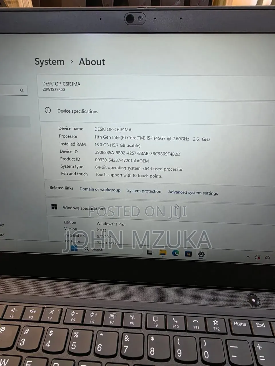 New Laptop Lenovo ThinkPad T14 G2 16GB Intel Core i5 SSD 256GB