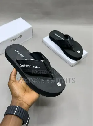 Men's New and Original Slippers Ck Branded Rubber Materials Quality