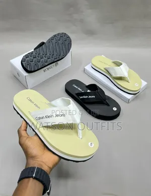 Men's New and Original Slippers Ck Branded Rubber Materials Quality