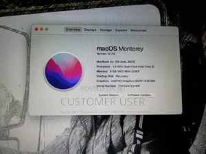 Laptop Apple MacBook Air 2017 8GB Intel Core i5 HDD+SSD 128GB