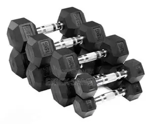 Premium Rubber Hex Dumbbells