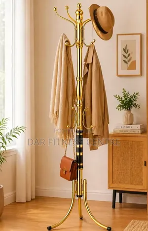 Stainless Steel Coats and Hats Rack.