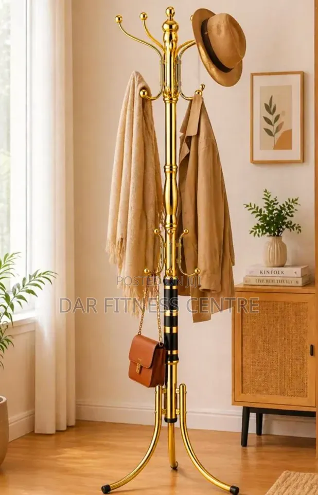 Stainless Steel Coats and Hats Rack.