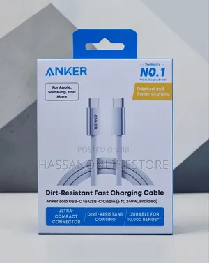 Anker Zolo 1.83m Usb C to Usb C 240w Braided Fast Charging Cable A8060