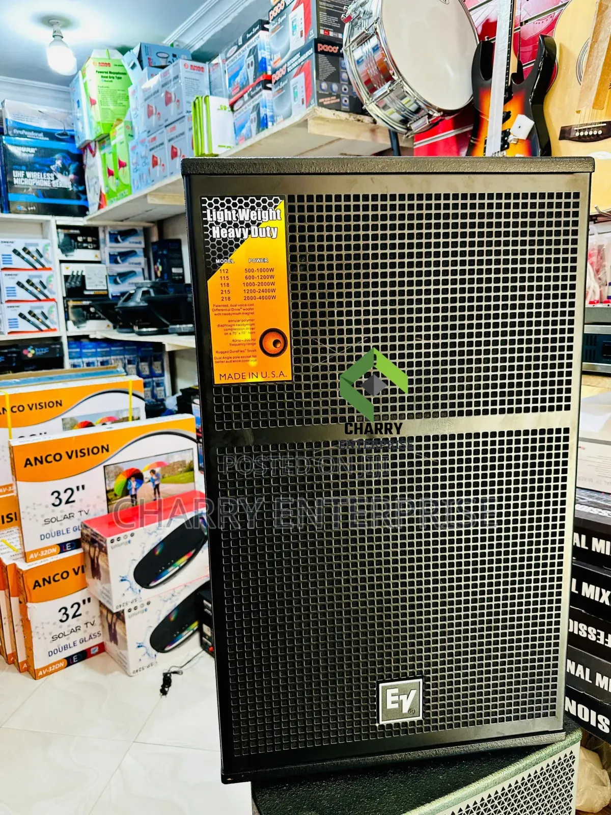 Ev Professional Speaker Mid Single 15 Inch