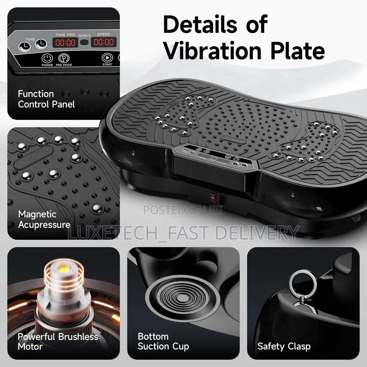 High Power Vibration Plate Exercise Machine With Magnetic Acupressure