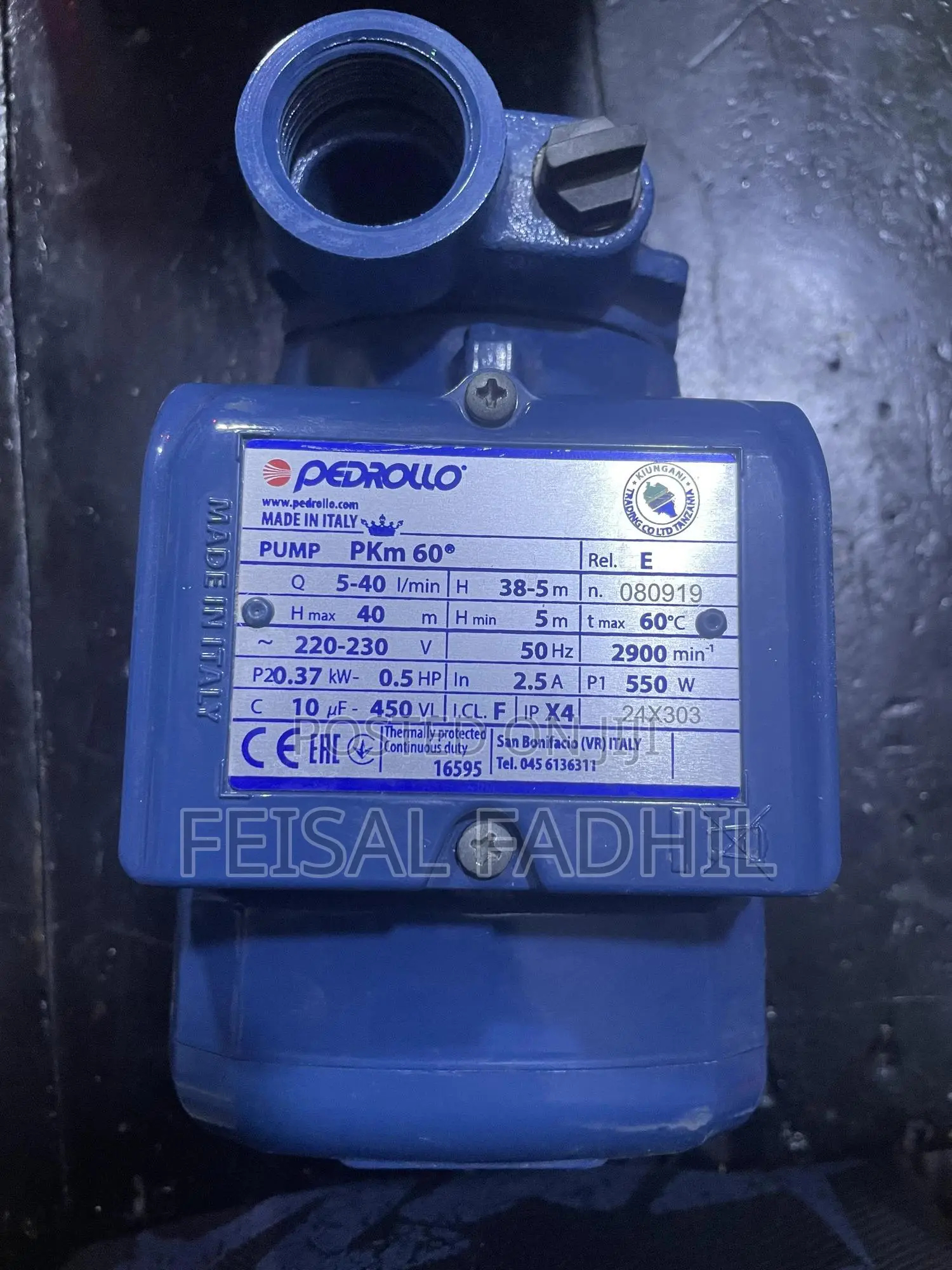 Pkm 60 W Water Pump