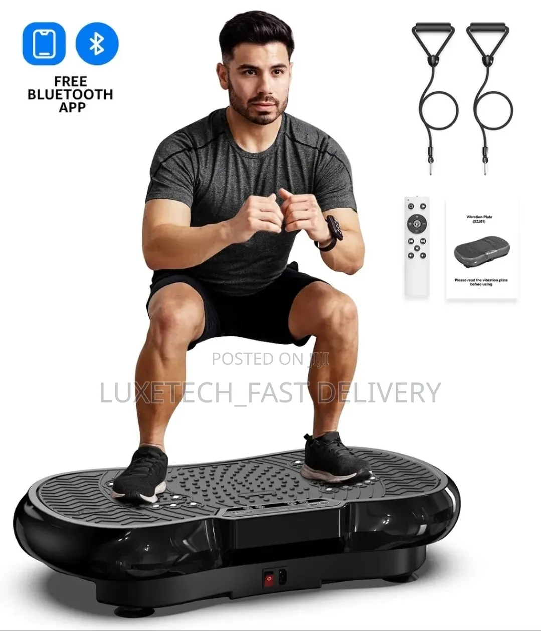High Power Vibration Plate Exercise Machine With Magnetic Acupressure