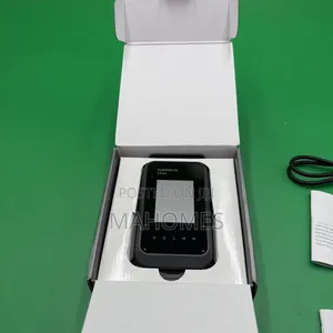 Garmin E Trex Solar Handheld GPS
Navigator in Its Packaging
