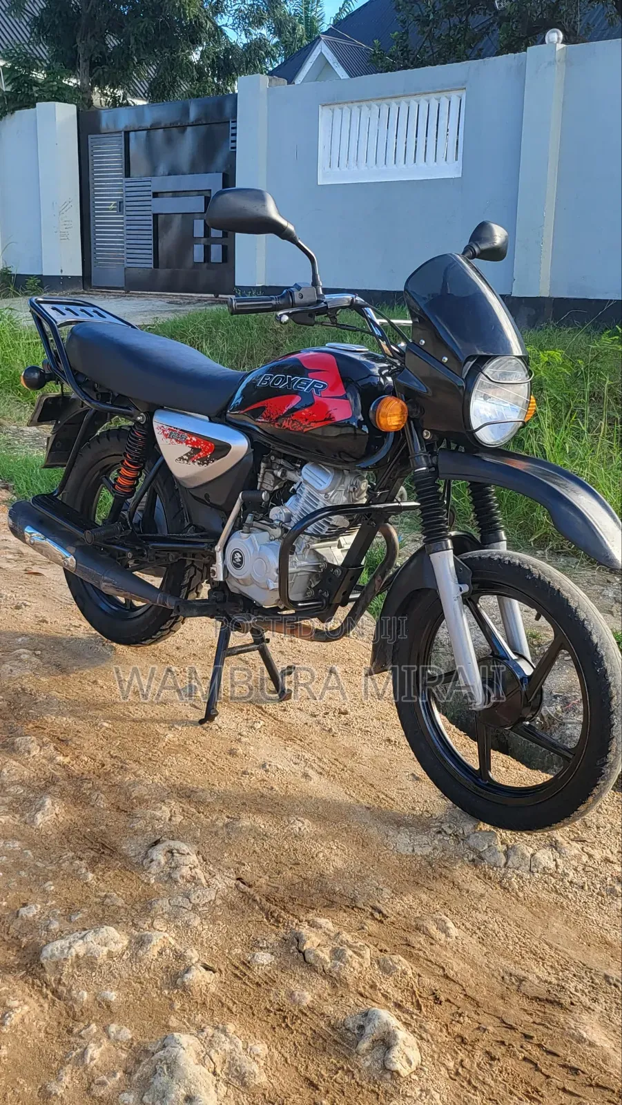 New Bajaj Boxer X125 2025 Black