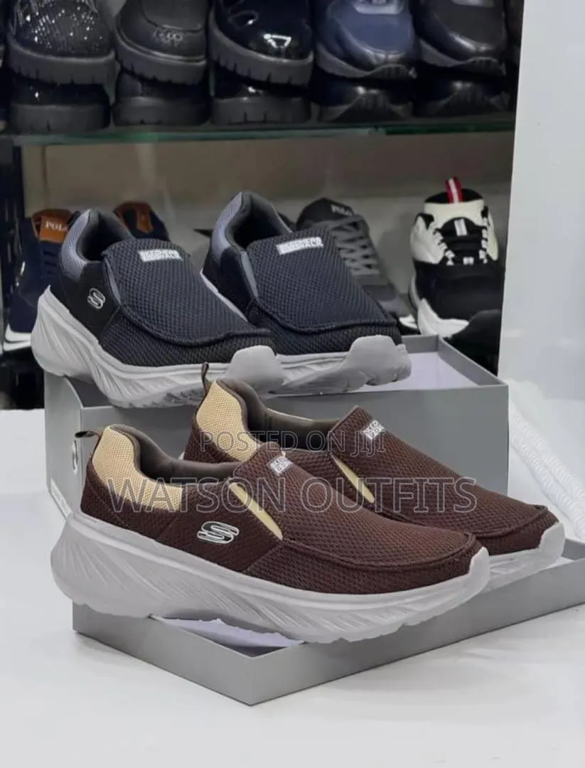 Sketcher Shoes or Sketcher Sneakers Leather Materials Quality Original