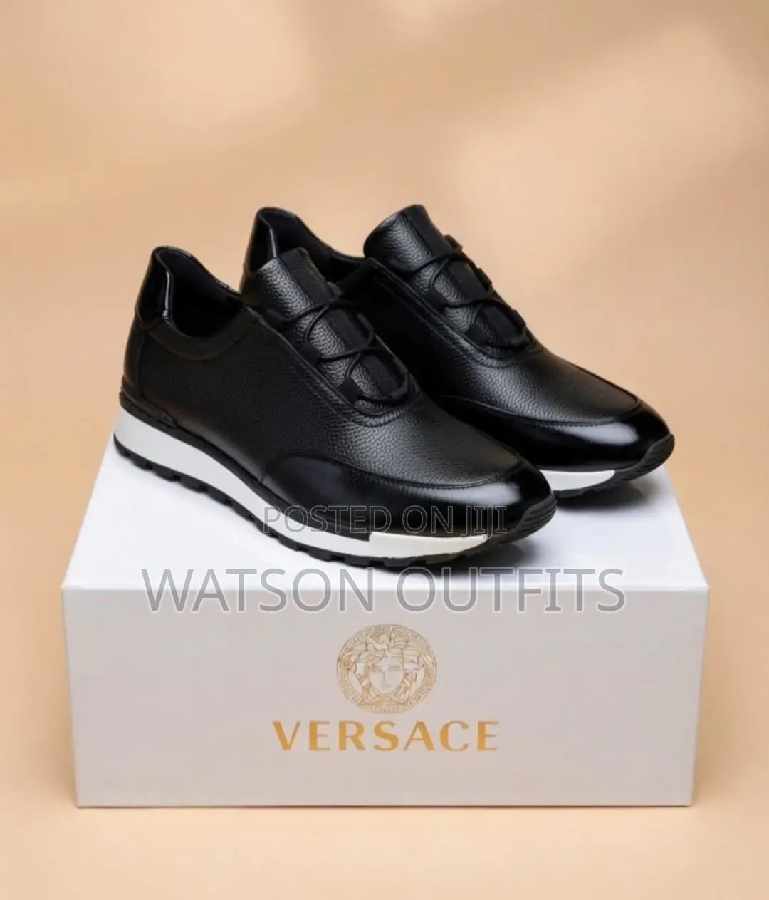 Men's Leather Shoes New and Original Sizes 39 to 46 Versace Branded