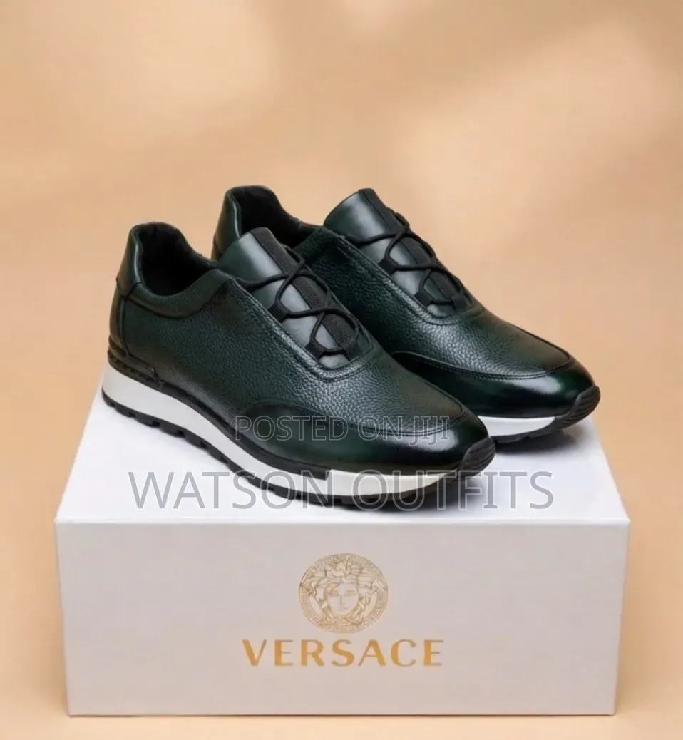 Men's Leather Shoes New and Original Sizes 39 to 46 Versace Branded