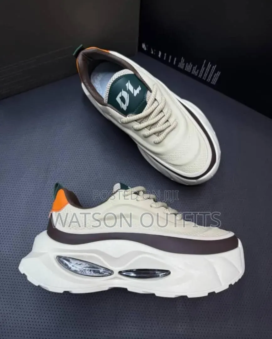 Dl Well Branded Men's Leather Sneaker Shoes Completely Stylish