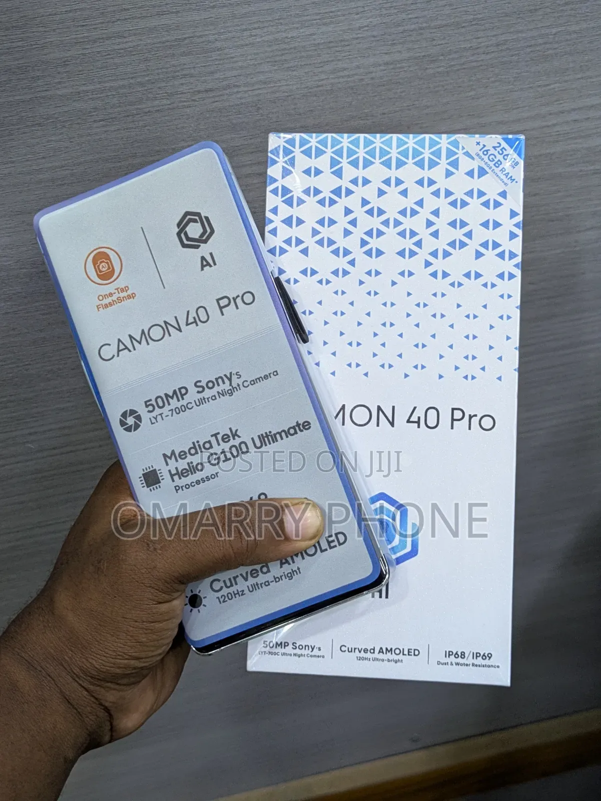 New Tecno Camon 40 256 GB Blue