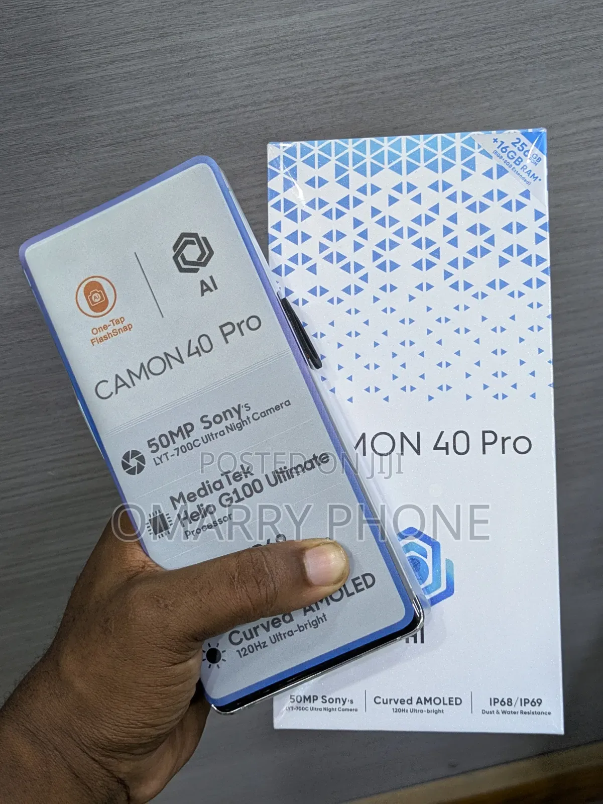 New Tecno Camon 40 256 GB Blue