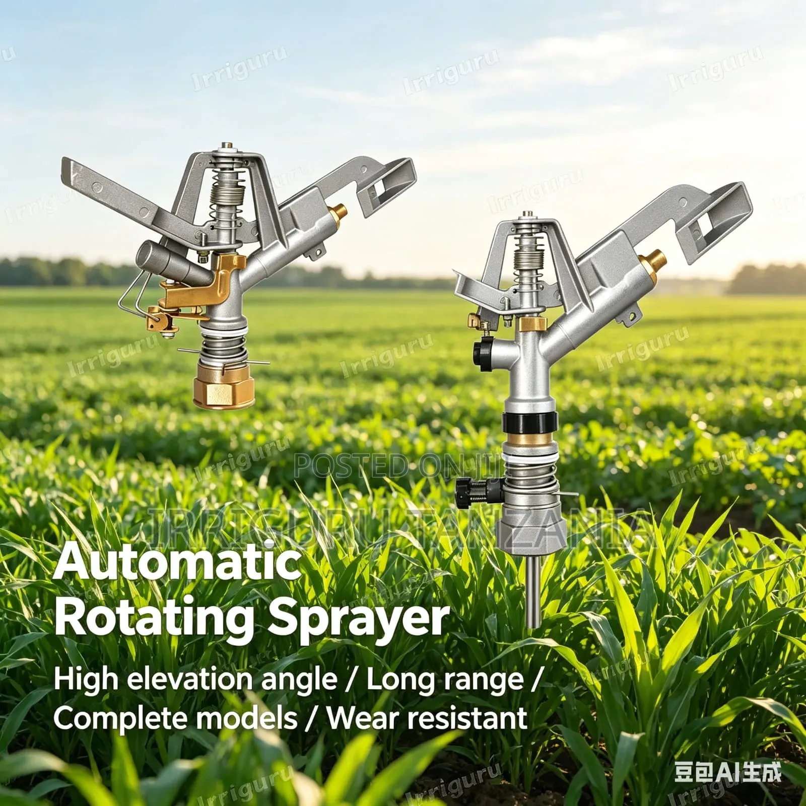 Size 32 Mm Aluminum Sprinkler