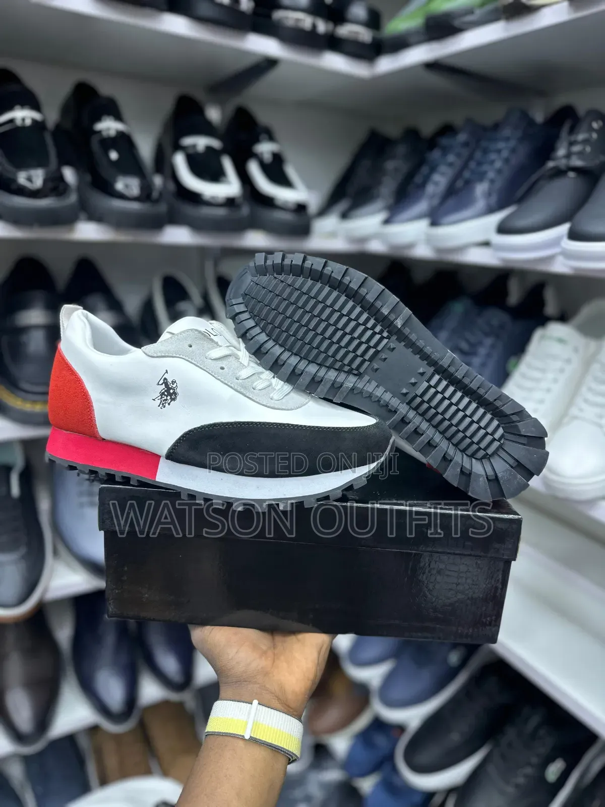 Men's Leather Sneaker Footwears or Sneaker Shoes Polo Nicely Branded
