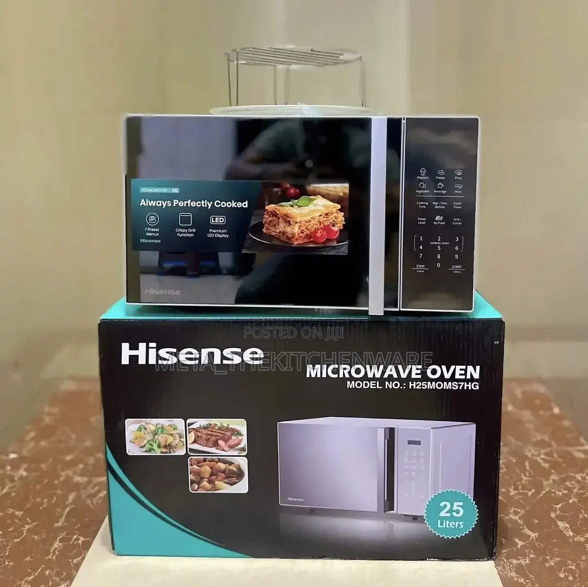 Hisense Digital Microwave Oven With Grill 25l H25moms7hg
