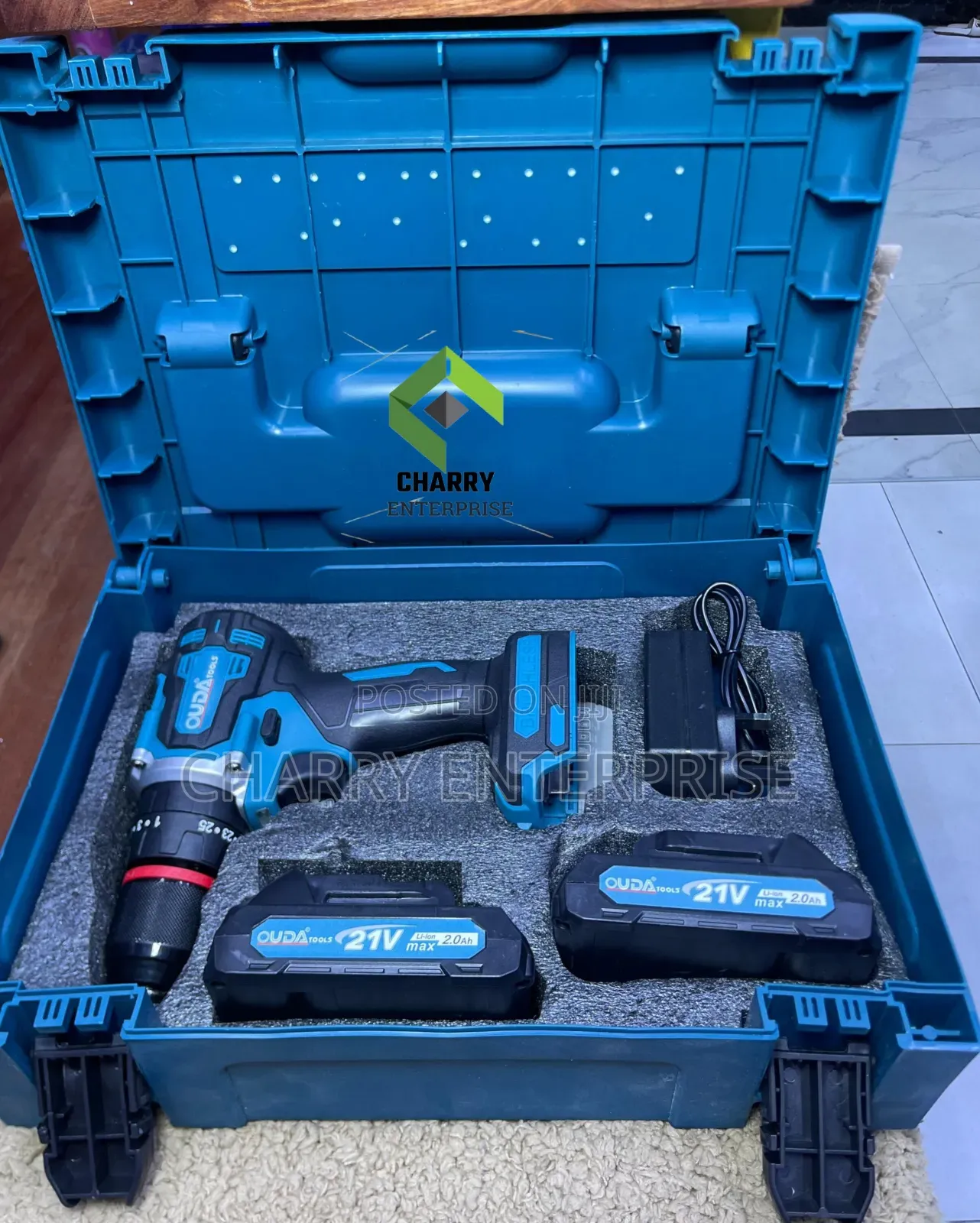 Cordless Rechargeable Drill Set 21v Kufunga Screw, Kutoboa Ukuta, Mbao