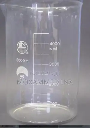 5000ml Pyrex Borosilicate Glass Beaker Featuring Graduated Measurement