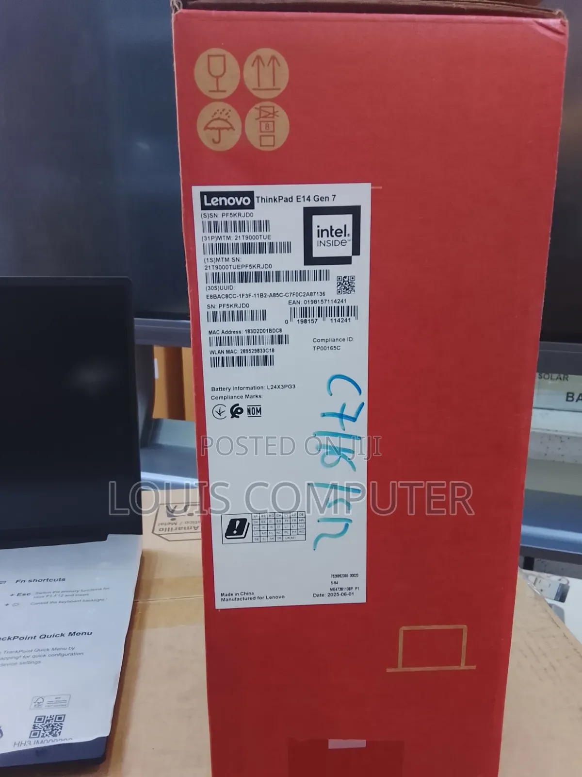 New Laptop Lenovo ThinkPad E14 Gen 6 16GB Intel Core 7 SSD 512GB