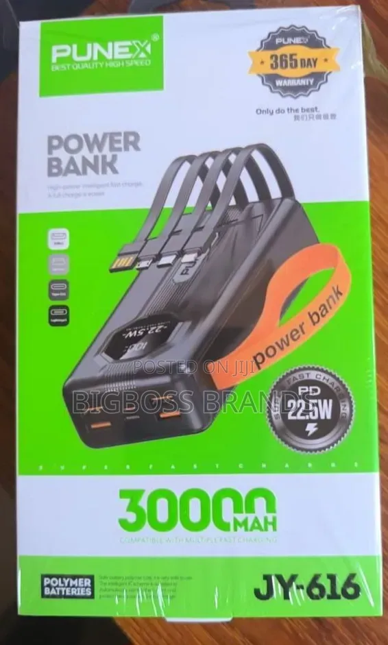 Punex Powerbank 30000 Mah 22.5w