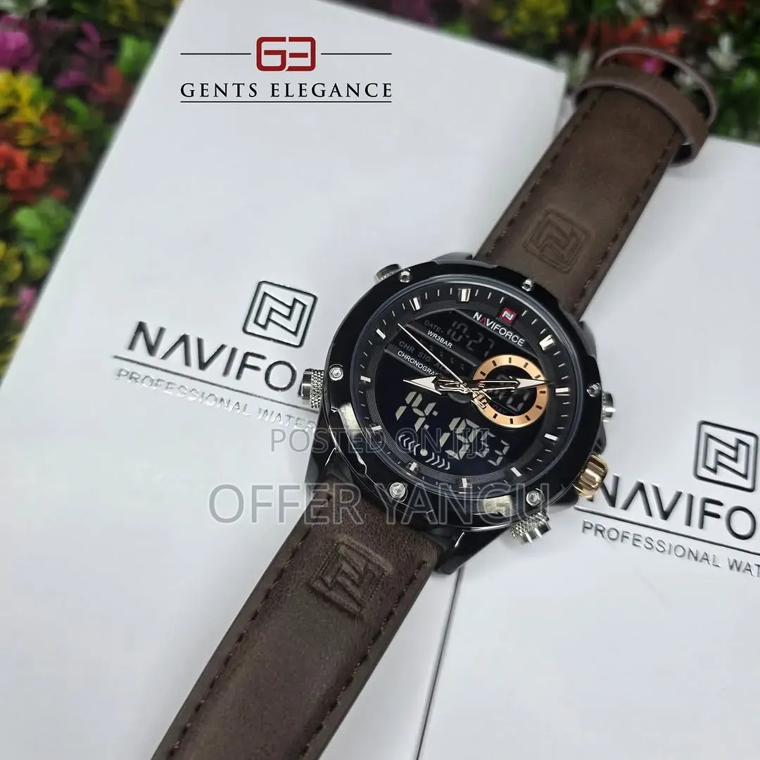 Naviforce Nf9208 Watch (Mikanda Ya Ngozi)