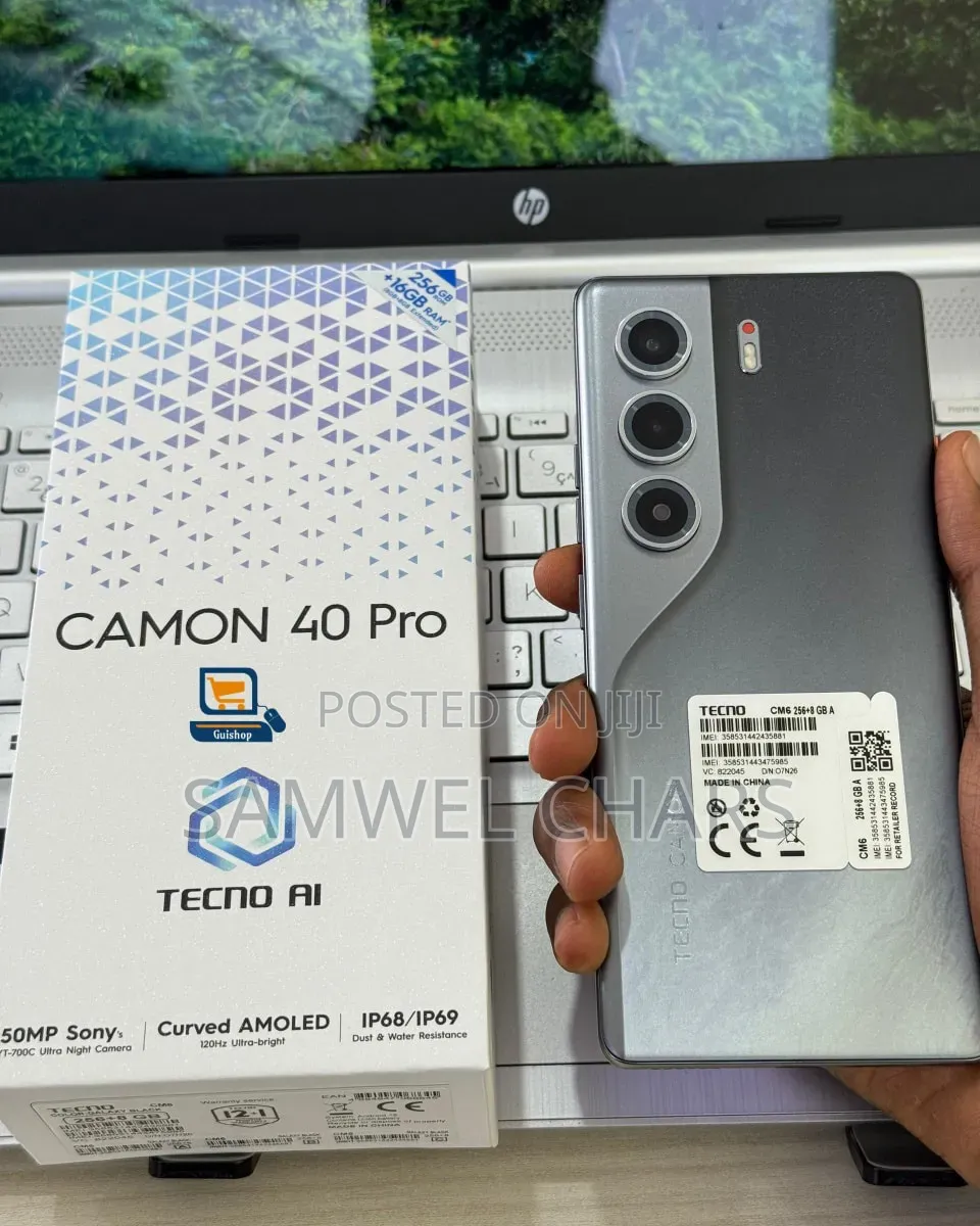 New Tecno Camon 40 256 GB Silver