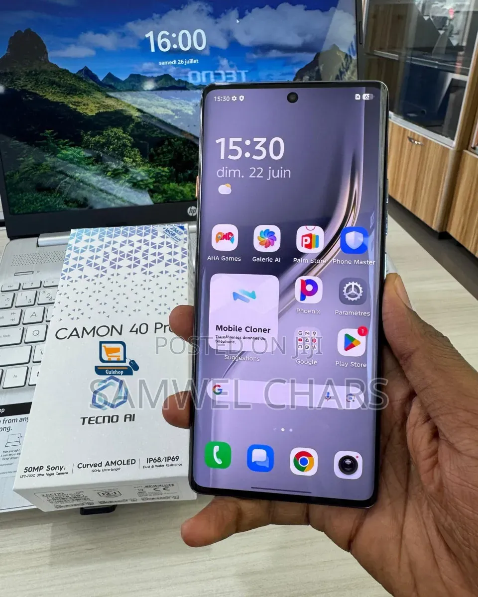 New Tecno Camon 40 256 GB Silver
