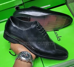 Men's Leather Shoes Pierre Cardini Branded 1-Black Colour Original