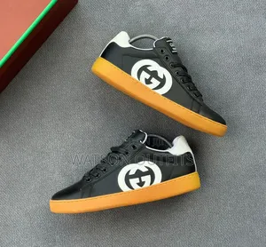 Men's Leather Classic Gucci Sneakers or Gucci Brand Shoes or Footwears