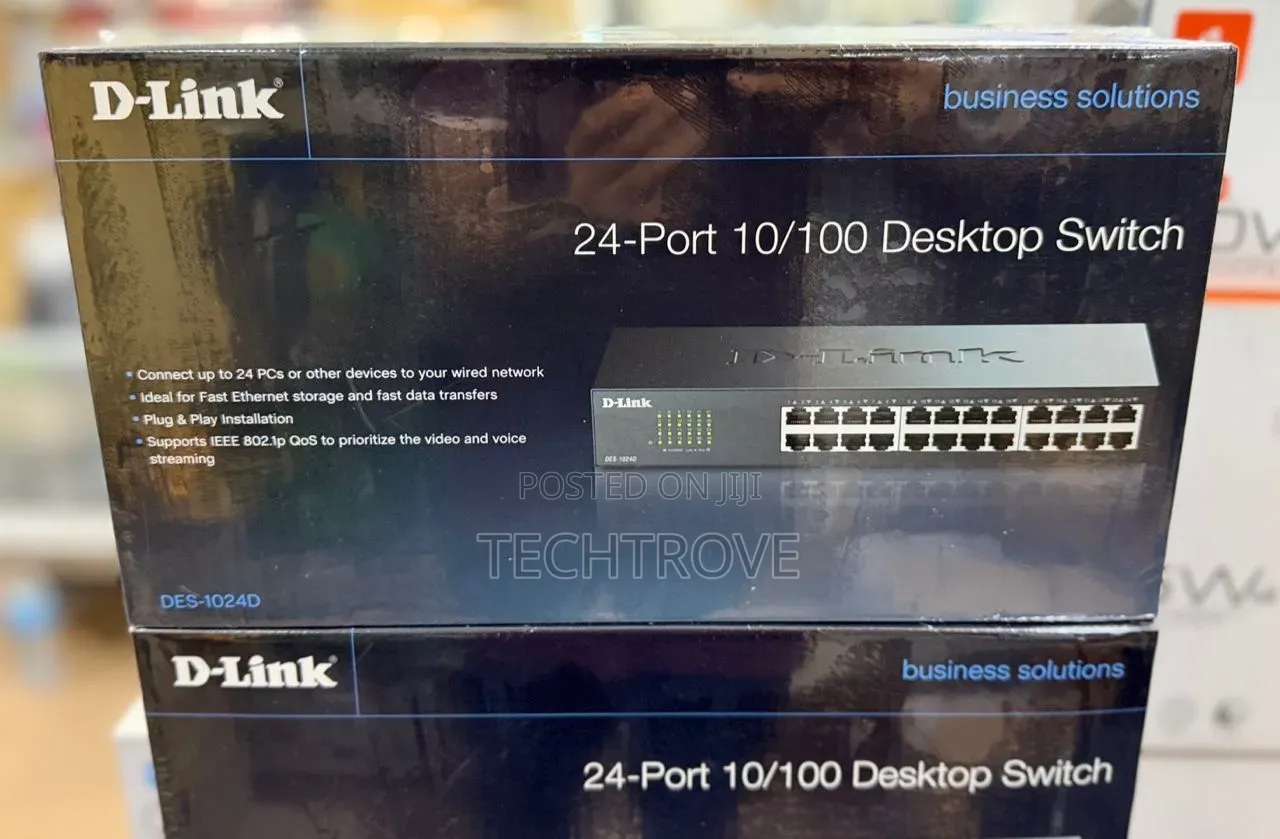 Dlink 24 Port Desktop Switch Des-1024d Metal