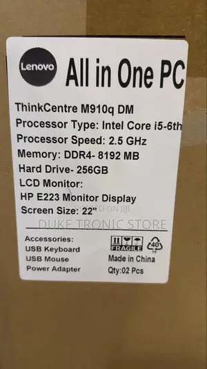 New Lenovo ThinkCentre M910 8GB Intel Core i5 SSD 256GB