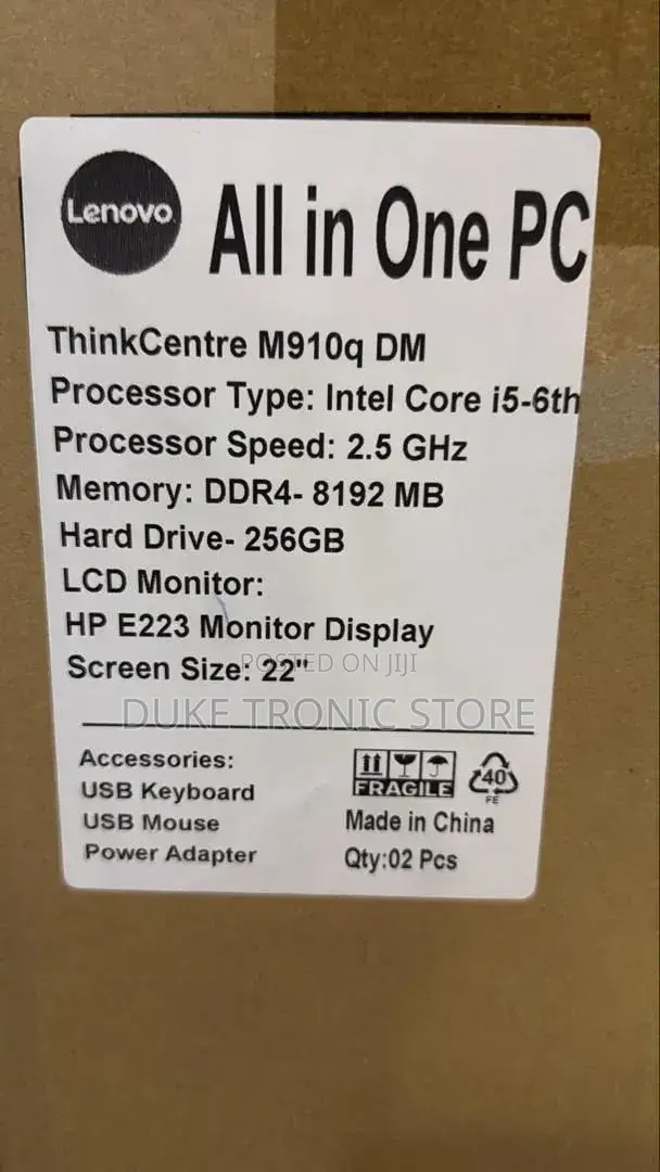 New Lenovo ThinkCentre M910 8GB Intel Core i5 SSD 256GB