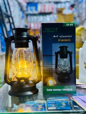 Rechargeable Vintage Portable Solar Lantern (Big Size)