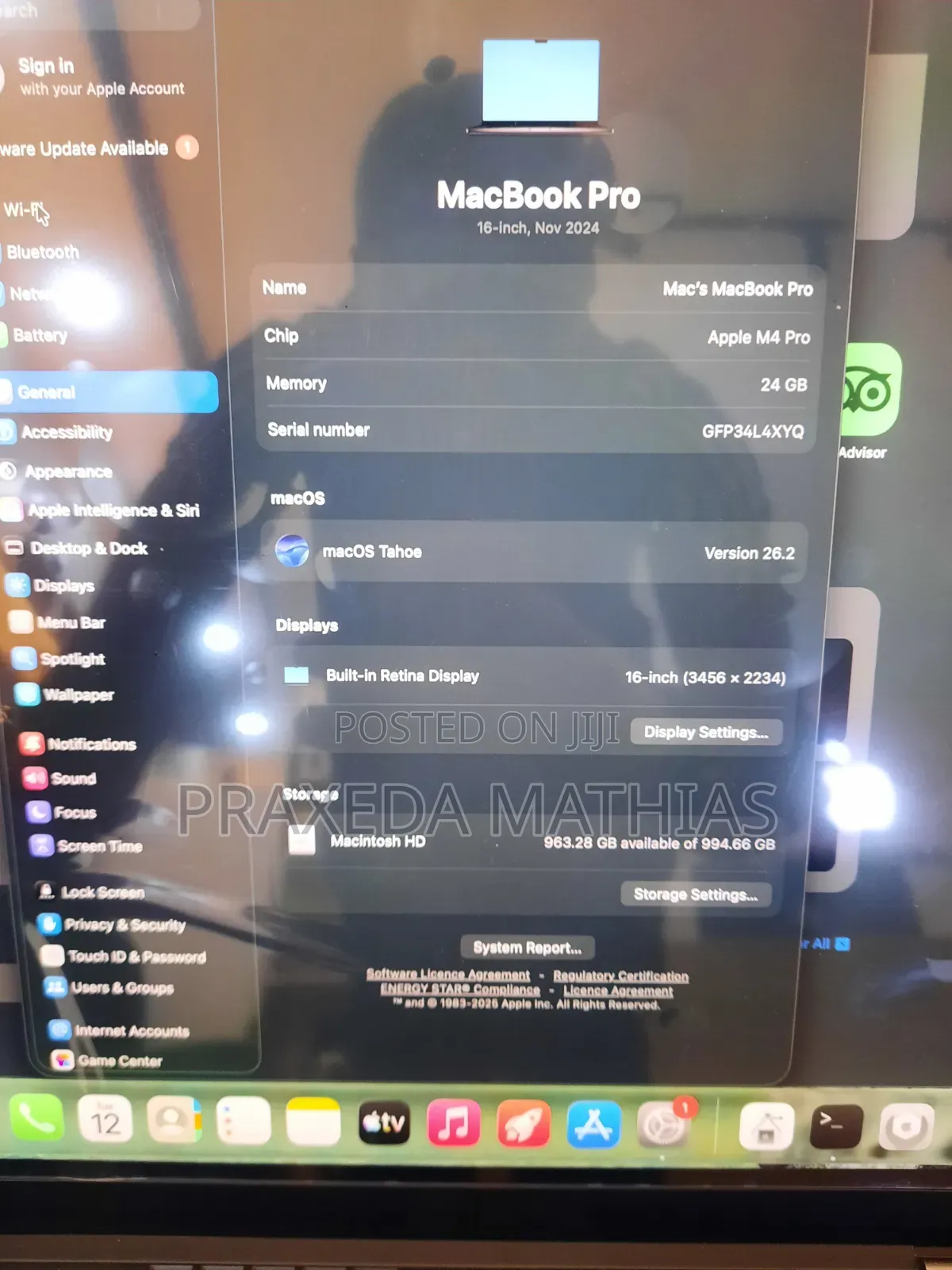 Laptop Apple MacBook Pro 2024 M4 Pro 16-inch 24GB Apple M4 Pro SSD 1T