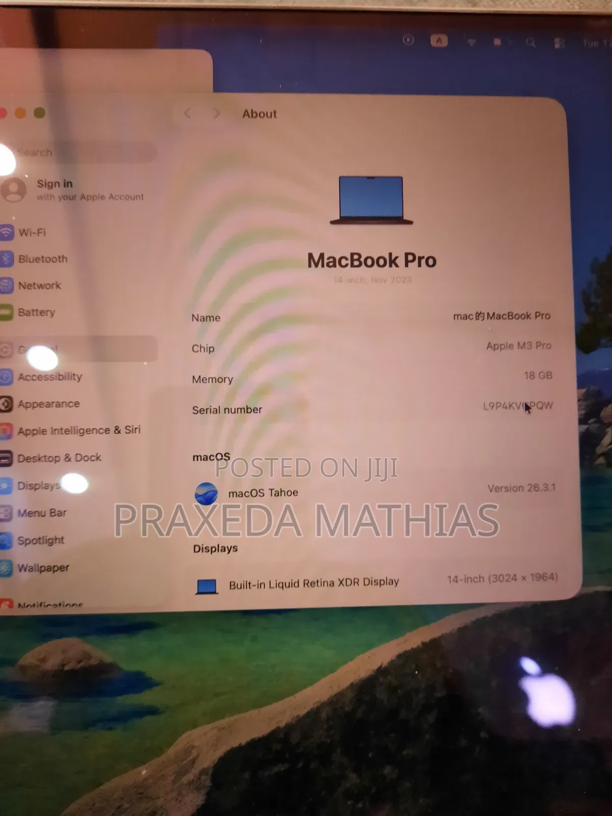 Apple MacBook Pro 2023 M3 Pro 14-inch 18GB Apple M3 Pro SSD 512GB