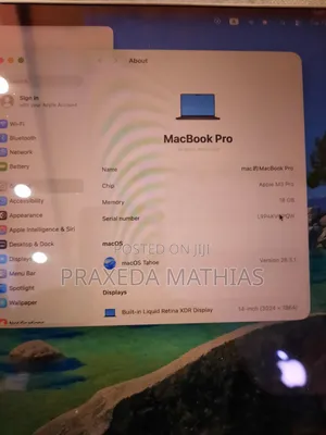 Apple MacBook Pro 2023 M3 Pro 14-inch 18GB Apple M3 Pro SSD 512GB