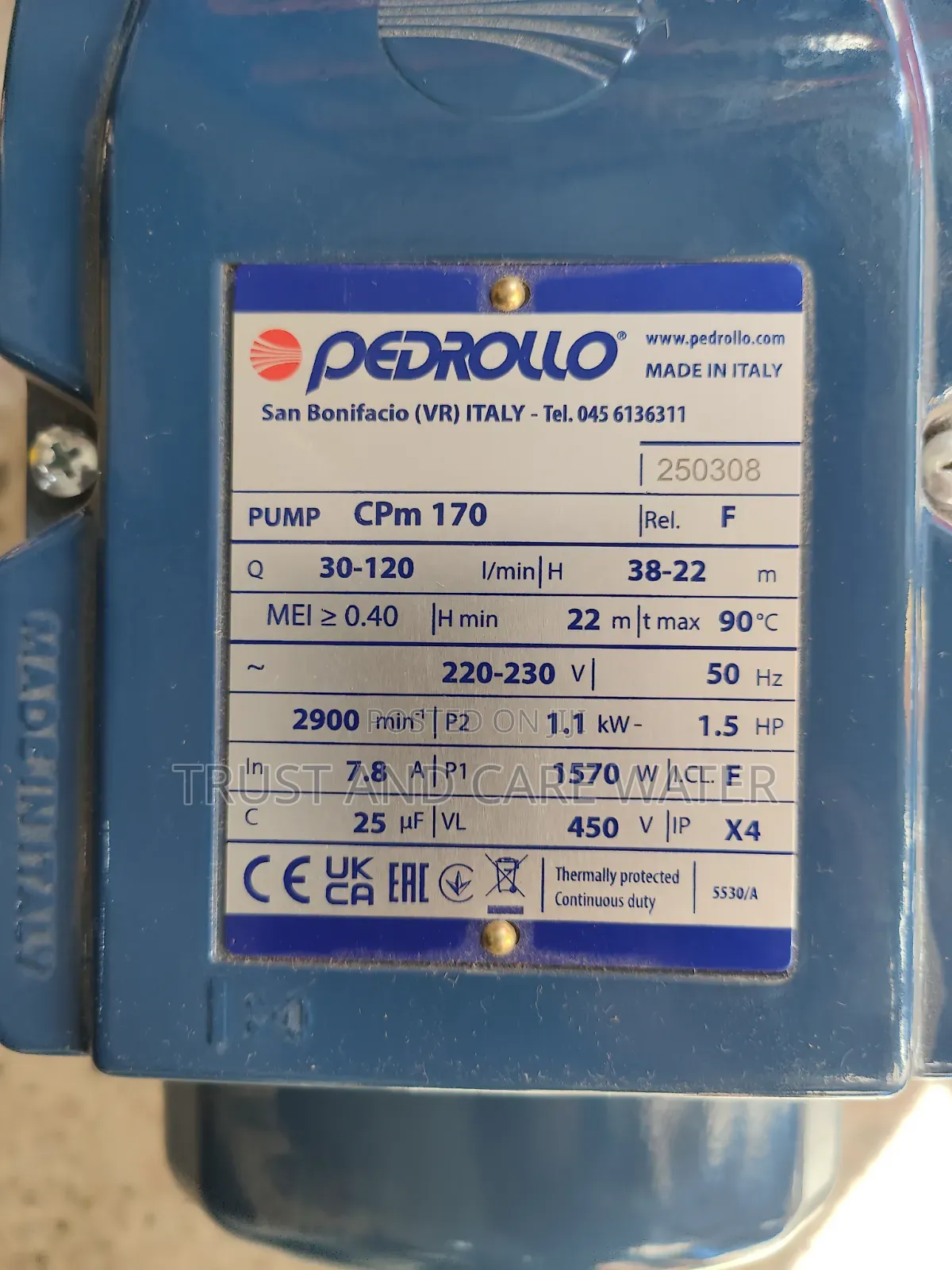 Pedrollo Surface Pump 1.5hp No.1